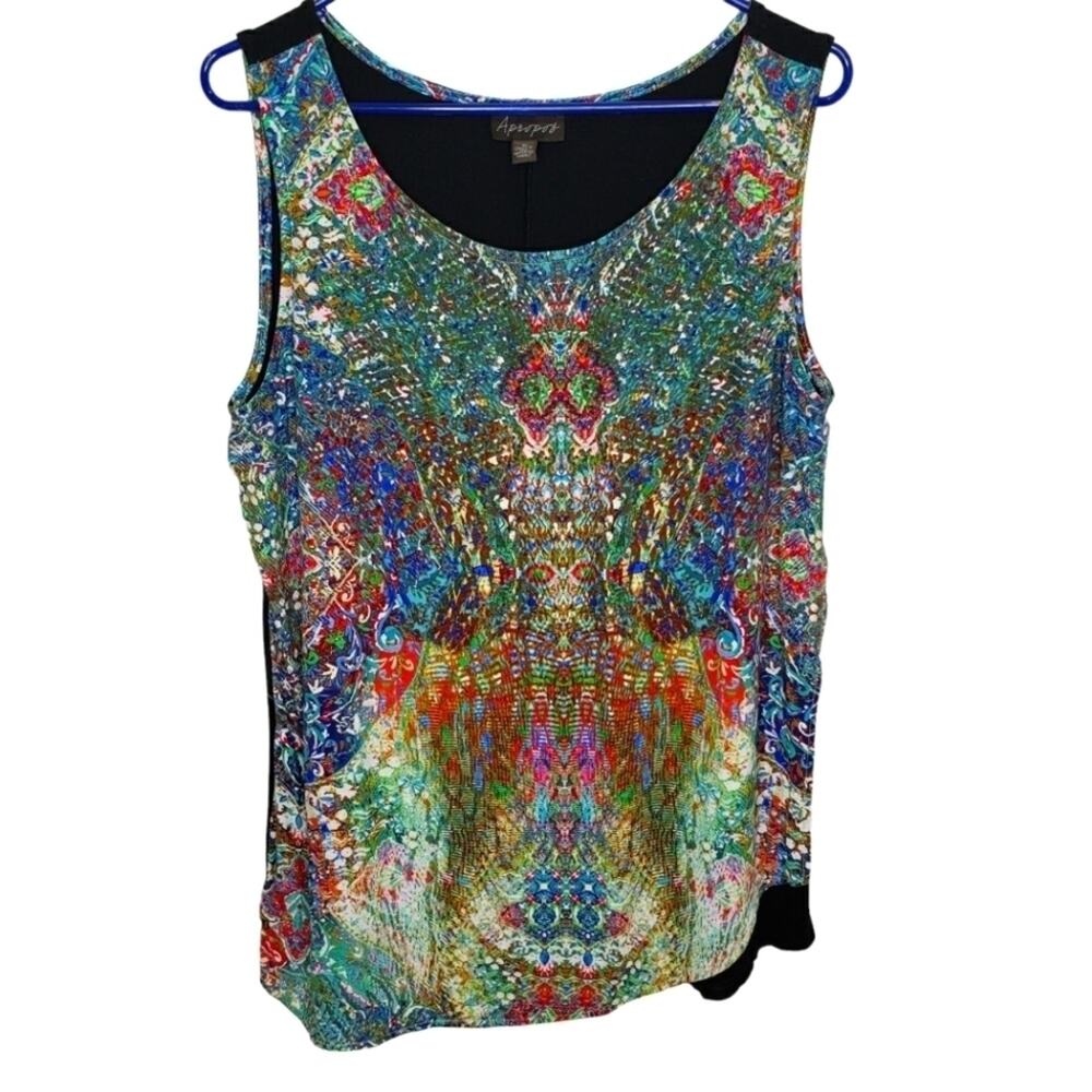 Apropos Wrap Style Colorful Tank Medium